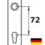 Profilzylinder 72mm (dt. Standard für Wohnungeingangstüren) +5,00 €